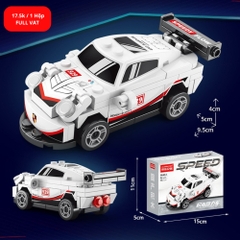 Lắp Ghép  Xe Đua Màu Trắng 71 PCS - SKU LG-9140-2 - (VAT 001-07-11) K123-T2-S2