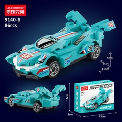 Lắp Ghép Xe Đua Màu Xanh Dương Số 68 - 86 PCS - SKU LG-9140-6 - (VAT 001-07-11) K123-T2-S6
