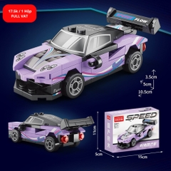 Lắp Ghép  Xe Đua Màu Tím 70 PCS - SKU LG-9140-7 - (VAT 001-07-11) K123-T2-S7