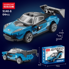 Lắp Ghép  Xe Đua Màu Xanh biển 64 PCS - SKU LG-9140-8 - (VAT 001-07-11) - K123-T2-S8