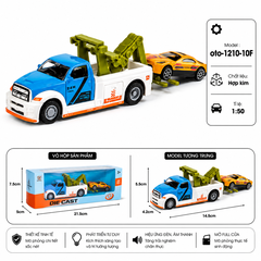 Xe Cẩu chở các phương tiện gồm nhiều kiểu dáng , chất liệu hợp kim , tỉ lệ 1:36 - SKU : oto-1210-10F ( VAT : 103-01-30 )