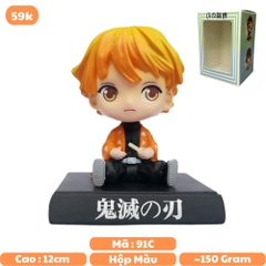 Mô Hình đồ chơi -  Agatsuma Zenitsu lắc đầu - Kimetsu no Yaiba - Bộ lắc đầu - Có Hộp Màu - N3-K26-T4-S1