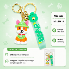 Móc khóa chó cứu hộ - SKU : mk16 - (VAT: MK001-5)
