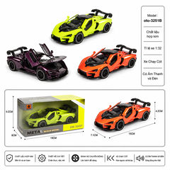 Mô Hình xe oto  McLaren hợp kim , tỉ lệ 1:32- Dài 15cm - rộng 7.1cm - cao 4.2cm - SKU : oto-3251B - ( Vat : 002-05-60 !!! ) -