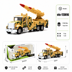 Xe Quân Sự  có nhiều kiểu dáng , chất liệu hợp kim , tỉ lệ 1:24 : SKU : oto-YZ0816 ( Vat : 103-16-50 )
