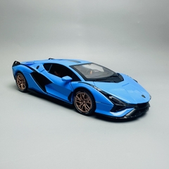 Mô Hình Xe lamborgini xanh dương 1:24 Hợp kim - Có tiếng - đèn pha sáng - Dài 21cm - rộng 9cm - cao 5cm - nặng ~ 800gram - FULL BOX : box màu SKU : oto228 - N3-K7-T3-S4