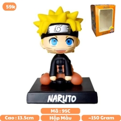 Mô Hình Naruto lắc đầu cười siêu kute - Cao 13,5cm - ngang 9cm - dọc 7cm - nặng 200gram + có box - K73-T3-S8