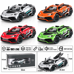 Xe thể thao tỉ lệ 1:24 - chất liệu bằng hợp kim - Có đèn và âm thanh Tính năng mở full cửa - SKU : oto-1901-240 ( VAT : 103-01-180 )