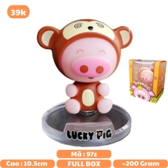 Mô Hình Lắc Đầu Lợn 12 con giáp siêu dễ thương - monkey . khỉ - Đế dính nam châm - Cao 10.5cm Nặng 200gram - Full Box - N3-K25-T1-S1