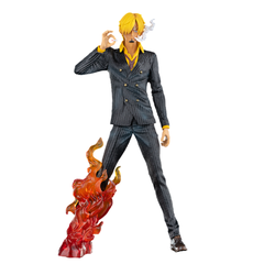 Mô hình đồ chơi - Sanji áo đen đứng hút thuốc hàng siêu đẹp - One Piece -  Hộp Màu -  (VAT mh001) -  (D-11)