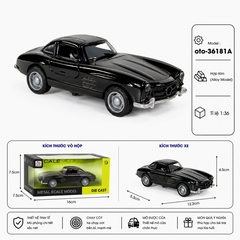 Mô Hình xe mercedes và Porsche , tỉ lệ 1:36 - Dài 12.2cm - rộng 5.3cm - cao 4.5cm - SKU : oto-36181A - ( Vat : 003-01-35 )