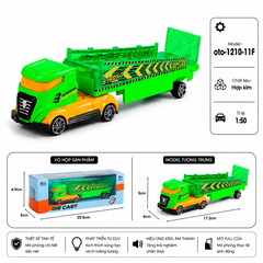 Xe Cont chở hàng gồm nhiều kiểu dáng , chất liệu hợp kim , tỉ lệ 1:50 - SKU : oto-1210-11F ( VAT : 103-01-30 )