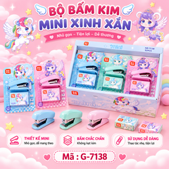 Dụng cụ bấm ghim mini tặng kèm hộp ghim - SKU: G-7138 - (VAT: 111-03-9 ) - K27-T2-S8