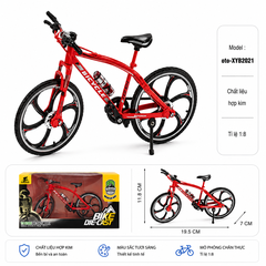 Mô Hình xe đạp địa hình 1:8 Hợp kim - Dài 19.5cm - rộng 6cm - cao 11.5cm - nặng ~ 500gram - FULL BOX : box màu SKU : XYB2021 - (VAT: 103-04-60)