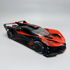 Mô Hình Xe bugati màu đỏ đen 1:24 Hợp kim - Có tiếng - đèn pha sáng - Dài 21cm - rộng 9cm - cao 5cm - nặng ~ 800gram - FULL BOX : box màu SKU : oto223 - N3-K6-T4-S2