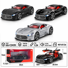 Xe thể thao tỉ lệ 1:24 - chất liệu bằng hợp kim - Có đèn và âm thanh Tính năng mở full cửa - SKU : oto-C2435 ( VAT : 103-01-170 )