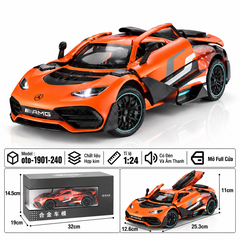 Xe thể thao tỉ lệ 1:24 - chất liệu bằng hợp kim - Có đèn và âm thanh Tính năng mở full cửa - SKU : oto-1901-240 ( VAT : 103-01-180 )