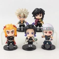Mô hình Demon Slayer Bộ 10 các nhân vật thanh gươm diệt quỷ , cao 7 - 8 cm - Figure Kimetsu No Yaiba - No Box - N3-K44-T1-S3