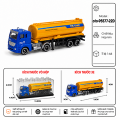 Xe Bồn chở nước - chất liệu hợp kim - tỉ lệ 1:64 - SKU : oto-95577-22D ( VAT : 103-01-25 ) - K154-T2-S2