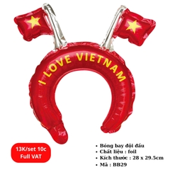 Set 10 Bóng bay đội đầu cờ VN  -SKU : BB29 - (VAT: 011-01-7) - K17-T1-S3