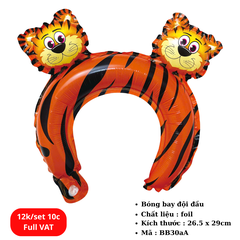 Set 10 Bóng bay đội đầu hình thú dễ thương cho bé -SKU : BB30aA - (VAT: 011-01-7) - K16-T1-S7