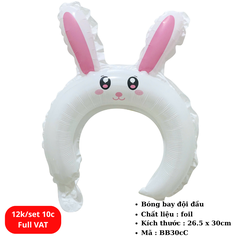 Set 10 Bóng bay đội đầu hình thú dễ thương cho bé -SKU : BB30cC - (VAT: 011-01-7) - K16-T1-S6