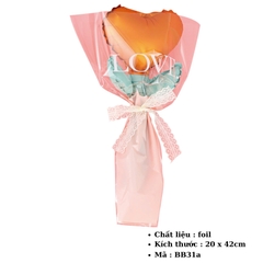Set 10 Bóng bay bông hoa trái tim - SKU : BB31 -(VAT: 011-02-15)