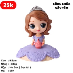 Mô Hình Công Chúa Váy tím - Cao : 9.5cm Nặng 90gr - No Box - (VAT : G873-78) - K19-T3-S5