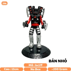 Mô Hình Titan Audio Man Toilet Man áo đỏ bản nhỏ nhân vật trong Skibidi Toilet - Cao 12cm - nặng 200Gram - Bọc túi OPP - No Box - N3-K41-T3-S1