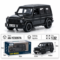 Mô Hình xe oto Mercedes-Benz G-Class hợp kim , tỉ lệ 1:32 - Dài 14.6cm - rộng 6.2cm - cao 6cm - SKU : oto-YZ3207A -( Vat : 103-01-80 )