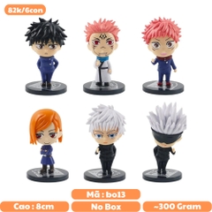 Mô Hình chibi 6 nhân vật Jujutsu Kaisen - Cao 8cm - nặng 300Gram - No Box : Bọc túi OPP - Figure anime Jujutsu Kaisen - N3-K43-T3-S3