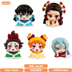 Mô hình kimetsu yaiba bộ 5 lưỡi quỷ - cao 5cm - Nặng 100gram - Bọc Túi - No Box - N3-K31-T3-S3