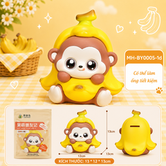 Mô Hình Các Con Vật Cosplay Trái Chuối Size Nhỏ  KT 13*12*13cm- SKU : MH-BY0005-1  - (VAT: MH002)