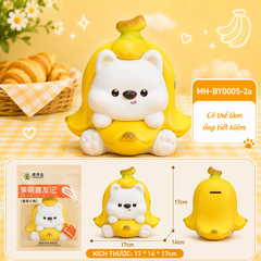 Mô Hình Các Con Vật Cosplay Trái Chuối Size Nhỡ KT 17*16*17cm - SKU : MH-BY0005-2 - (VAT: MH003)
