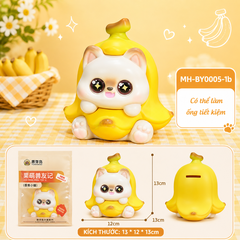 Mô Hình Các Con Vật Cosplay Trái Chuối Size Nhỏ  KT 13*12*13cm- SKU : MH-BY0005-1  - (VAT: MH002)