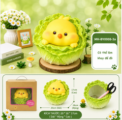 Mô Hình Các Con Vật Cosplay Rau Cải Bắp Size Lớn KT 20*18*17cm - SKU : MH-BY0008-3 - (VAT: 002-09-110)