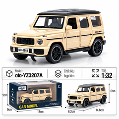 Mô Hình xe oto Mercedes-Benz G-Class hợp kim , tỉ lệ 1:32 - Dài 14.6cm - rộng 6.2cm - cao 6cm - SKU : oto-YZ3207A -( Vat : 103-01-80 )