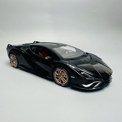 Mô Hình Xe lamborgini đen 1:24 Hợp kim - Có tiếng - đèn pha sáng - Dài 21cm - rộng 9cm - cao 5cm - nặng ~ 800gram - FULL BOX : box màu SKU : oto227 - N3-K6-T1-S2