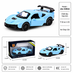 Mô Hình xe Oto đua hợp kim , tỉ lệ 1:43 - Dài 10.8cm - rộng 4.5cm - cao 3cm - SKU : oto-4381A - ( Vat : 003-01-20 )