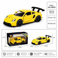 Mô Hình xe Oto đua hợp kim , tỉ lệ 1:43 - Dài 10.8cm - rộng 4.5cm - cao 3cm - SKU : oto-4381A - ( Vat : 003-01-20 )