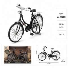 Mô Hình xe đạp cổ tỉ lệ 1:8 - Dài 19.5cm - rộng 5cm - cao 12cm - nặng : 200gram - FULL BOX . SKU : XYB2028 - (VAT: 103-04-60)