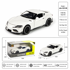 Mô Hình xe oto Toyota GR Supra hợp kim , tỉ lệ 1:32 - Dài 15cm - rộng 7.1cm - cao 4.2cm - SKU : oto-3211B - ( Vat : 002-05-60 !!! )
