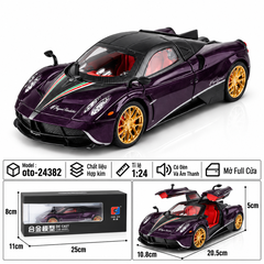 Xe thể thao tỉ lệ 1:24 - chất liệu bằng hợp kim - Có đèn và âm thanh Tính năng mở full cửa - SKU : oto-24382 ( VAT : 103-01-190 )