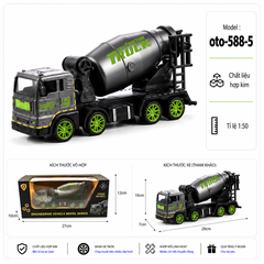 Xe Công Trình nhiều kiểu dáng , chất liệu bằng thép hợp kim , tỉ lệ 1:50 - SKU : oto-588-5 ( VAT : 103-02-40 )