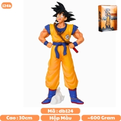 Mô hình DragonBall Goku dáng đứng cười - Cao 30cm - nặng 600gram - Phụ Kiện : 1 gậy đeo sau lưng + 1 đế kẹp chân - Dragon Ball - Có Hộp màu - N1-K27-T5-S3