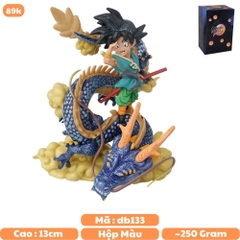 Mô hình DragonBall Goku kid cưỡi rồng chào tạm biệt - Cao 13cm - rộng 11cm - nặng 250gram - Dragon Ball -  Box màu - N1-K53-T1-S1