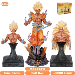 Mô hình DragonBall SonGoku SSJ3 hàng cao cấp siêu ngầu - Cao 35cm - nặng 3kg - Phụ Kiện : 2 thân + 2 Bệ đỡ thân + 2 đầu thay thế - Dragon Ball - Có Hộp màu - N1-K39-T5-S1