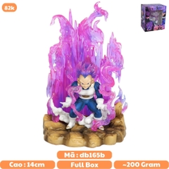 Mô hình DragonBall Vegeta Chibi gồng mình hiệu ứng base đẹp - Cao 14cm - rộng 9cm - nặng 230gram - Dragon Ball - Có Hộp màu - N4-K14