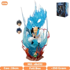 Mô hình DragonBall Gogeta chiến đấu với Broly - Cao 28cm - ngang 15cm - nặng 350gram - Phụ kiện : 3 đầu - Dragon Ball - có hộp màu - N1-K23-T5-S1