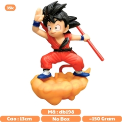 Mô Hình DragonBall  Goku kid cưỡi mây cao 13cm , figure DragonBall , No box - N1-K37-T1-S4